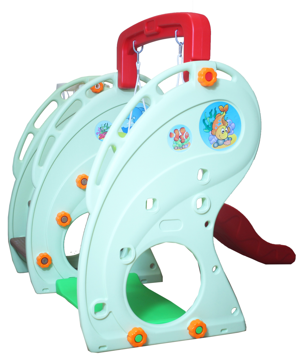 Детский комплекс Капризун Лягушка с волнистой горкой