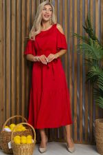 Платье Разбивая сердца (красное) П13347-7М LT Collection