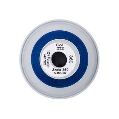 Нитки некрученые Gutermann Skala 360 (5000 метров), 1 кат. | 232 кобальт