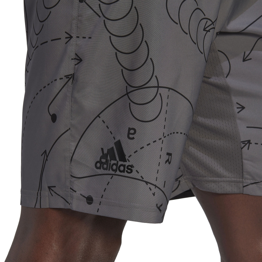 Мужские теннисные шорты adidas Club Graphic Shorts Men - Grey