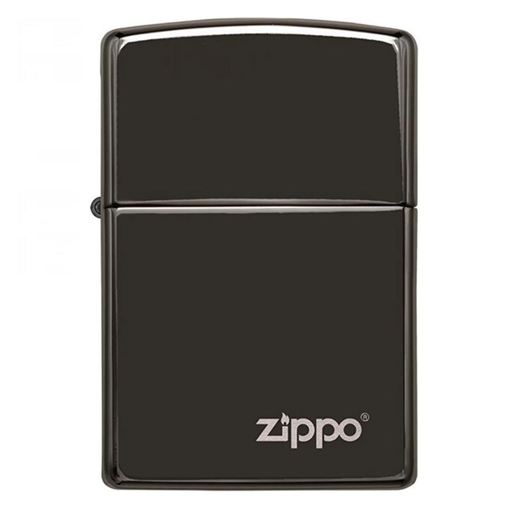 Зажигалка Zippo Classic с фирменным логотипом и покрытием Ebony