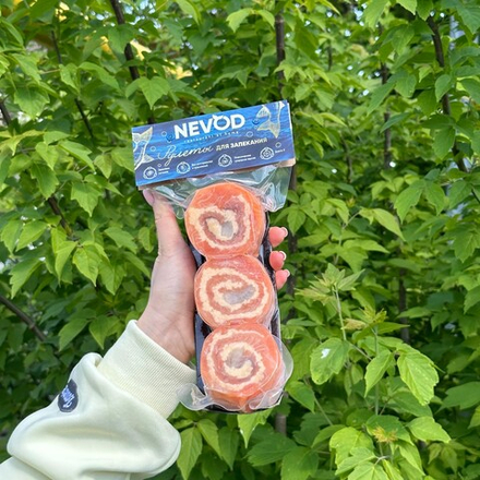 Рулеты из семги с сыром и креветками (свежемороженые)