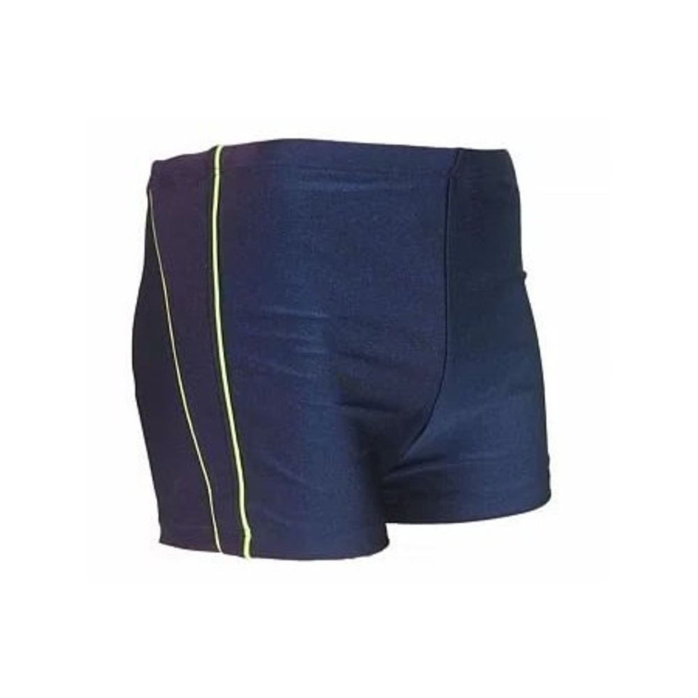 Плавки-шорты мужские для бассейна, темно-синий с пайпингом, SM 6 2 (48)
