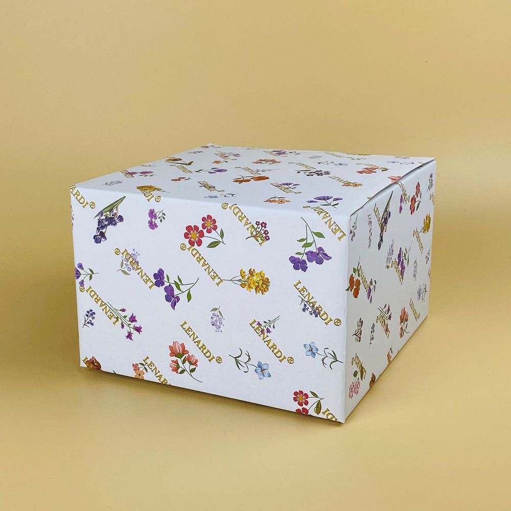 Lenardi 109-259 Тортовница 30х25см на ножке с крышкой КРОКУС ЗОЛОТО в под.уп.(х4)Фарфор