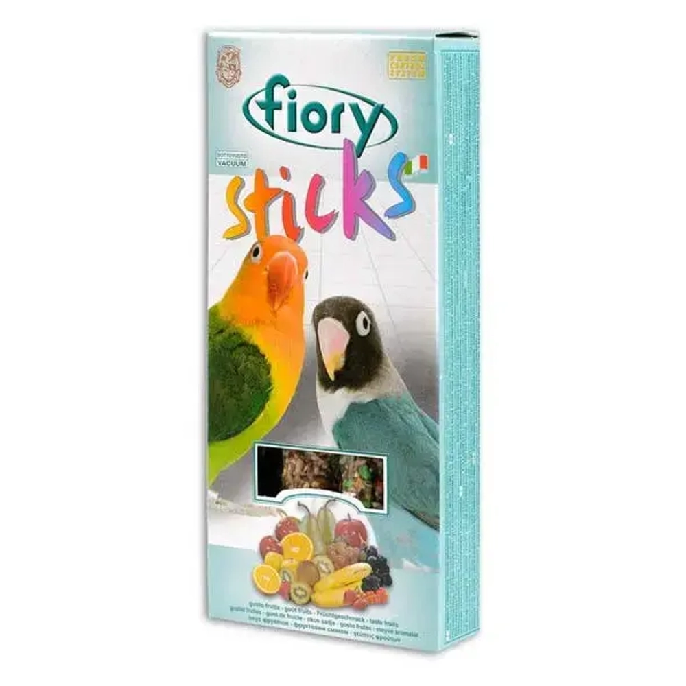 Палочки для средних попугаев fiory sticks с фруктами 2 х 60 г