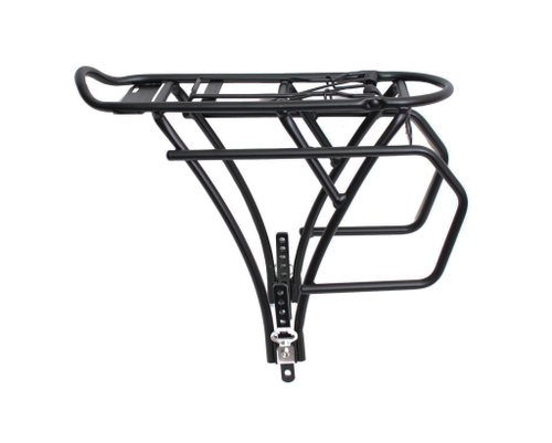 Багажник алюминий CD-15B 20-24" стоечн. регул. сварной, для детских вело. черный OSTAND