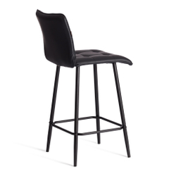 Полубарный стул  Bari/Бари экокожа , черный, 42х55х99 см