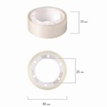 Клейкая лента 15*10, прозрачная, Brauberg