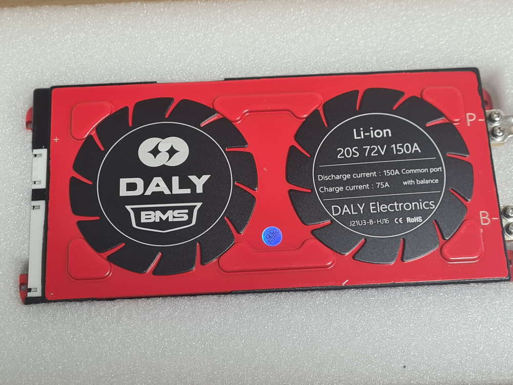 Плата контроля BMS Li-ion 20S 72V 150A