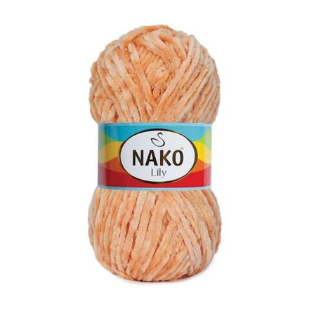 Лили (Lily) пряжа Nako 100%полиэстер 5х100гр/180м (276 персик)