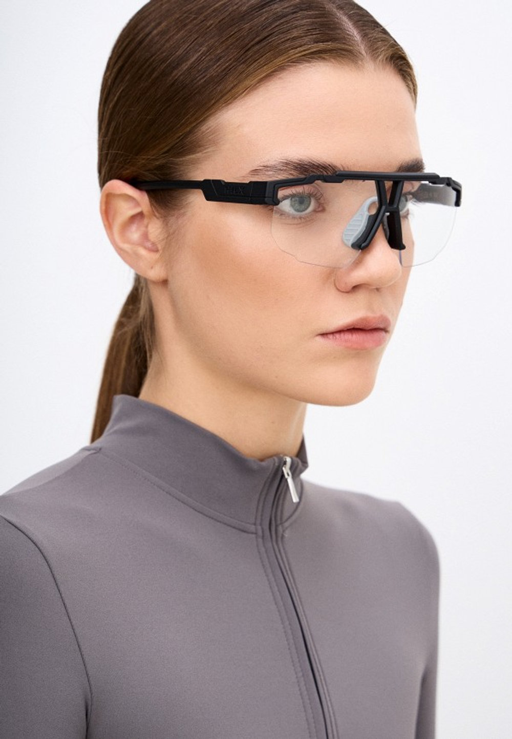 Спортивные очки HILX Specialist Matt Solid Black / Blue Block Lens
