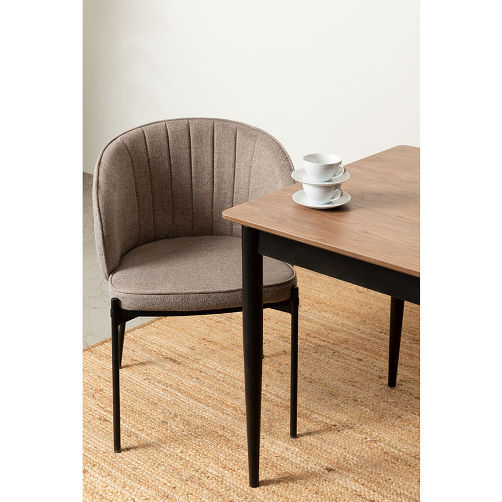 Кресло Berg Coral серо-коричневое