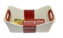 Форма фарфоровая прямоугольная с силиконовыми ручками TimA Dragon Homeware, 26,8 см