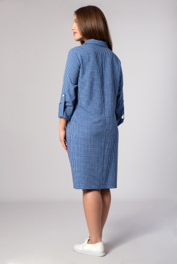 Платье-рубашка 1976ЛПБ, клетка #259Клз241976ЛПБ