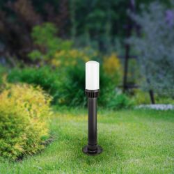 Садово-парковый светильник ЭРА НТУ 01-60-011 Поллар напольный черный IP54 Е27 max60Вт h640мм