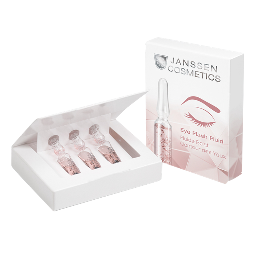 JANSSEN COSMETICS Увлажняющая и восстанавливающая сыворотка в ампулах для контура глаз | Eye Flash Fluid 3х1,5 ml