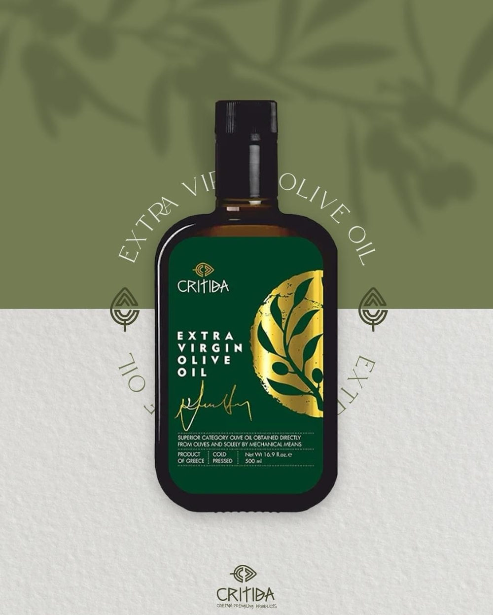 Оливковое масло Critida Morеsca Bio Supеrrior Catеgory, ст, 0,5 л, Греция