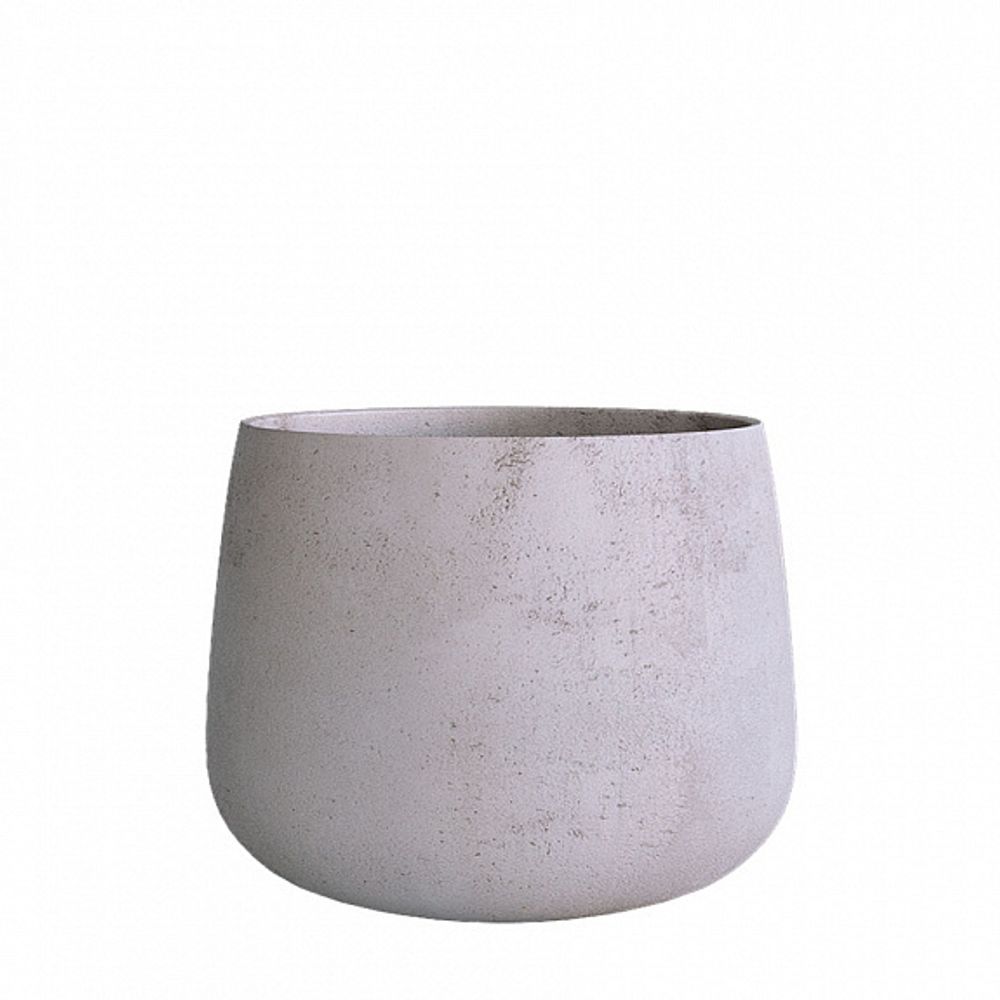Кашпо CONE CONCRETE WHITE D60 H42