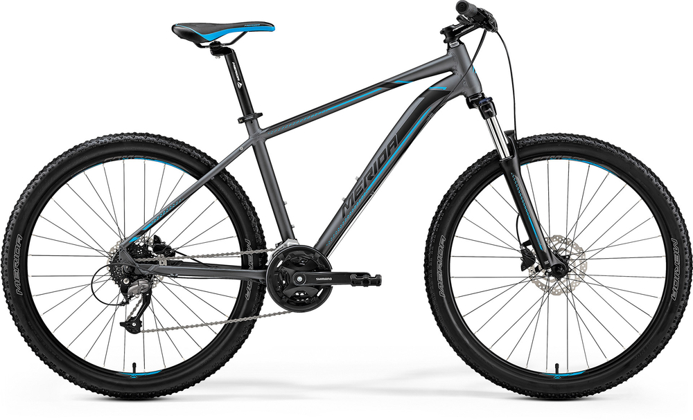 Велосипед '19 Merida Big.Seven 40-D Колесо:27.5" Рама:L(19") MattDarkSilver/Blue/Black