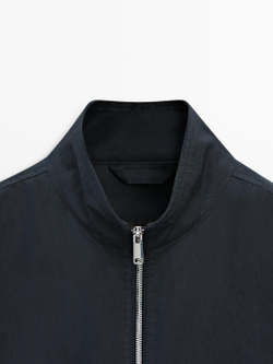 Massimo Dutti Короткая куртка с карманами, темно-синий