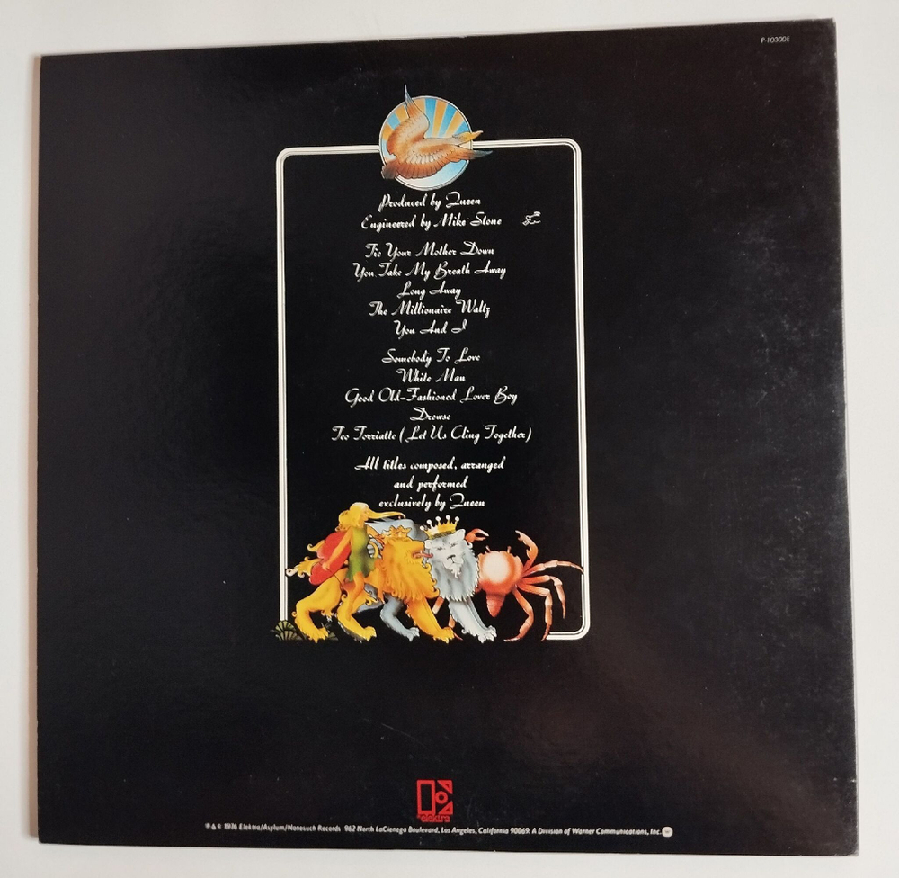 Винтажная виниловая пластинка Queen A Day At The Races (Japan 1976) (No Obi)