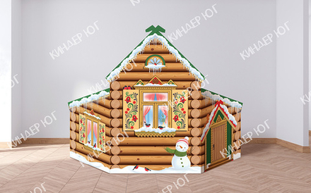 Декорация "Домик 3 секционный (Зима/Лето)" арт. М300-2