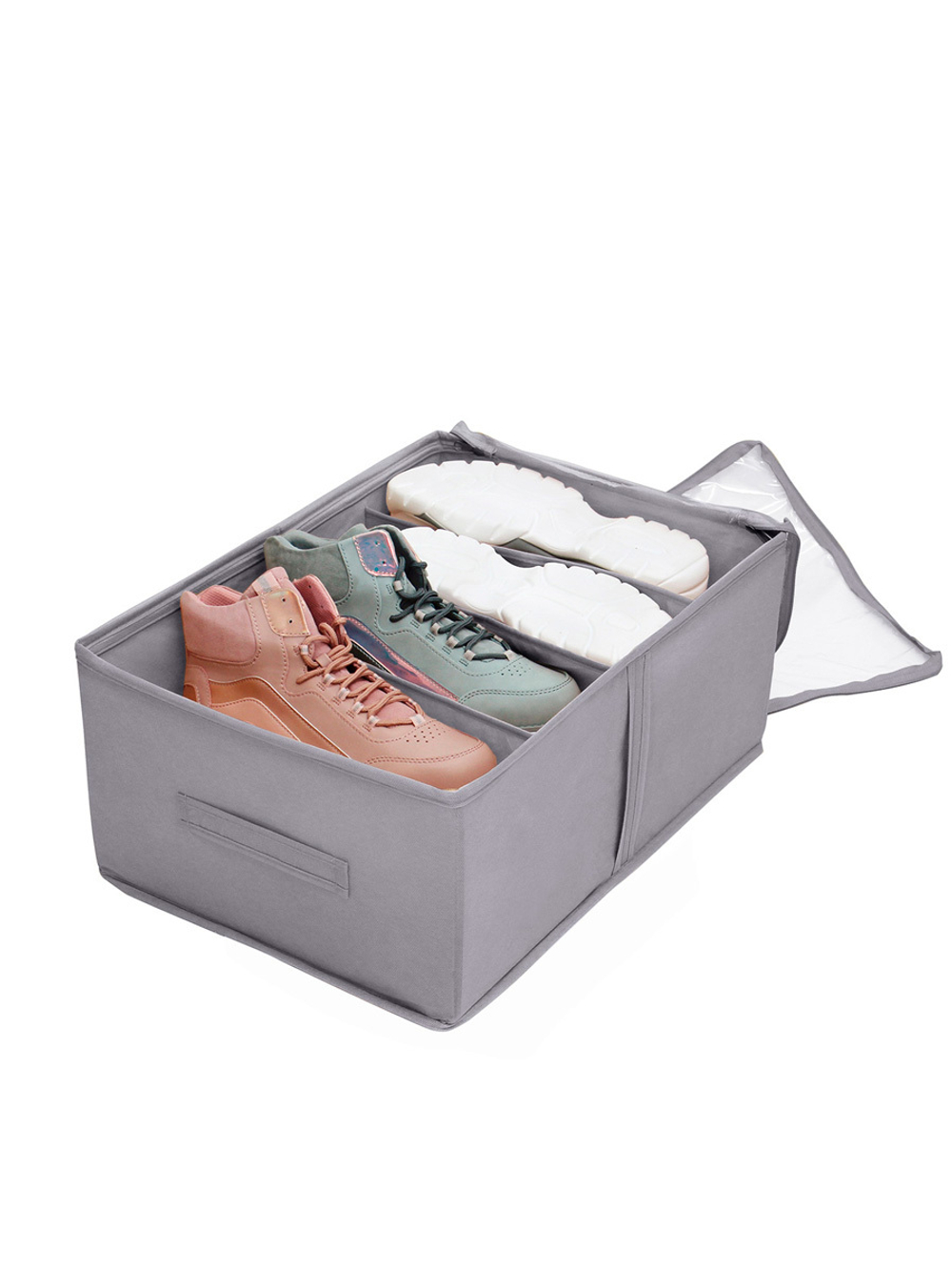 Кофр для обуви 34х48х20 см, 4 ячейки, Лондон