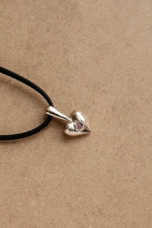 Кулон Лав с розовым фианитом / CELS