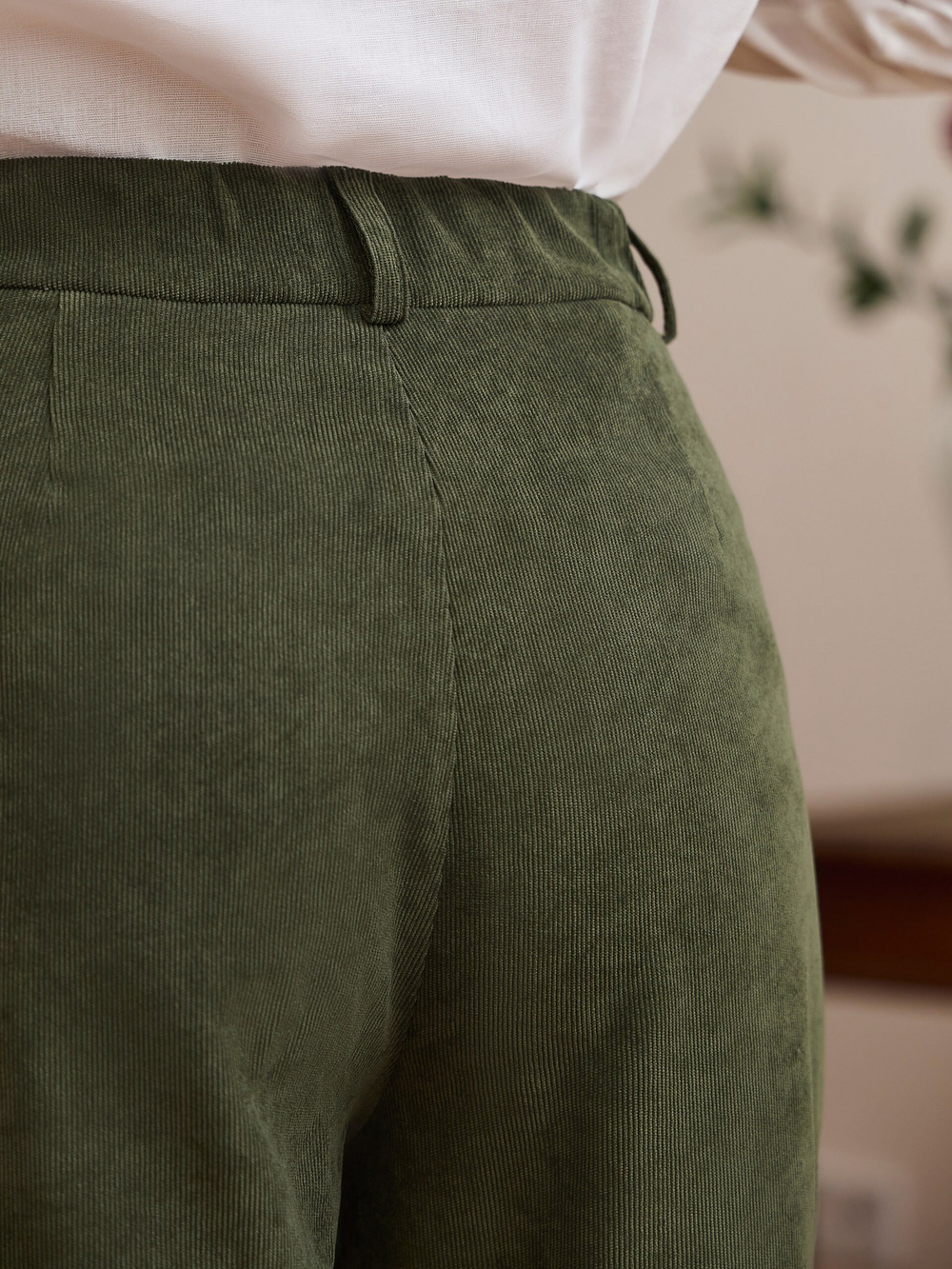 Брюки палаццо вельветовые