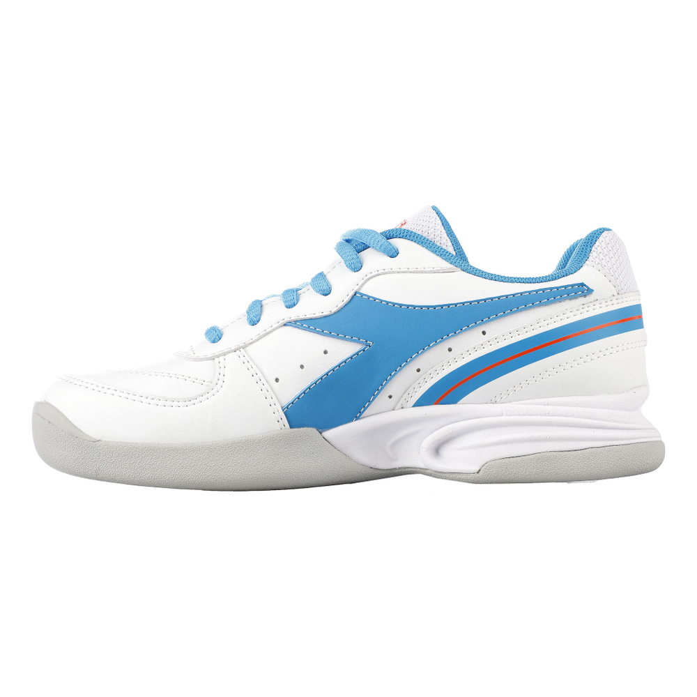 Детские теннисные кроссовки Diadora S.Challenge 4 SL Carpet Shoe Kids - White, Turquoise