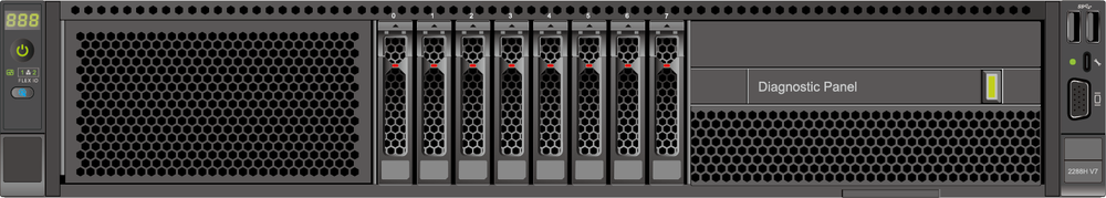 Сервер xFusion FusionServer 2288H V7, 8 дисков