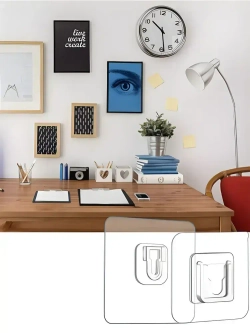Универсальное крепление для удлинителя и роутера 5 пар, держатели сетевого фильтра, розеток, картин и потртретов, без сверления стены, самоклеющиеся