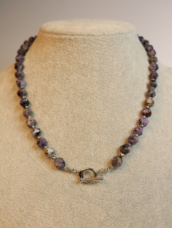 Чокер из чароита "Фиолетово-черный"