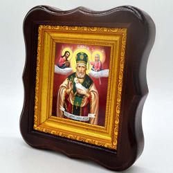 Никола Мокрый. Икона на холсте.