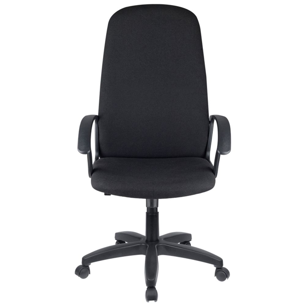 Кресло руководителя Helmi HL-E79 "Elegant" LT, ткань, черная, механизм качания