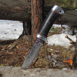 Нож НС-16 Таежный мотив (40Х10С2М) гравировка, алюминиевые вставки (Златоуст)