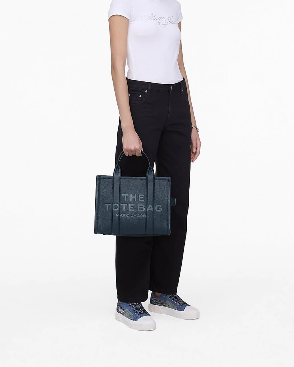 Сумка MARC JACOBS THE LEATHER MEDIUM TOTE BAG “Blue Sea”