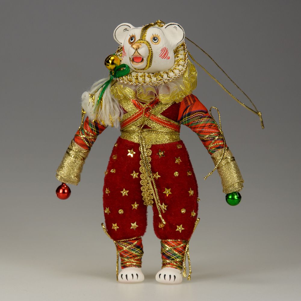 Ёлочная игрушка Медведь-Циркач
