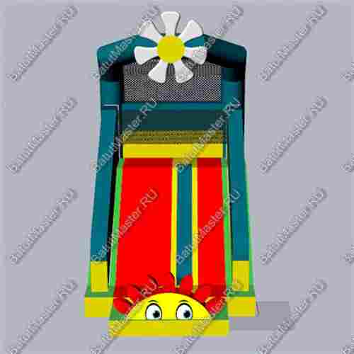 Уличный надувной батут "Цветочек"