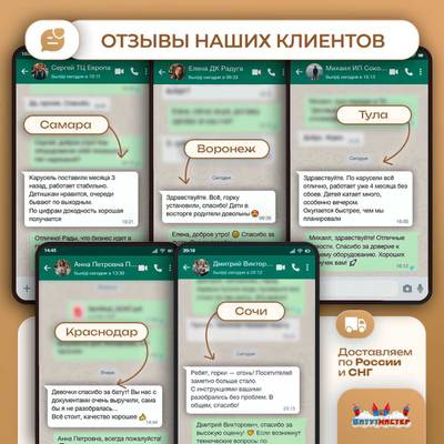 Электрическая свадебная карусель «Свадебный бал» с LED-подсветкой, 6 мест