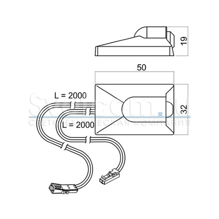Датчик движения PIR 024(20-30сек), 12В, 24Вт, накладной, серебро