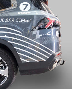 Фаркоп(прицепное) Лидер-Плюс для GEELY OKAVANGO 2023-, с электрикой (Smart) и сертифкатом в комплекте. G206-A