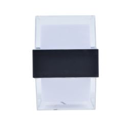 ULU-P26B-2x5W-4000K IP65 BLACK Светильник светодиодный уличный. Архитектурный накладной. Белый свет 4000K. Корпус черный. TM Uniel