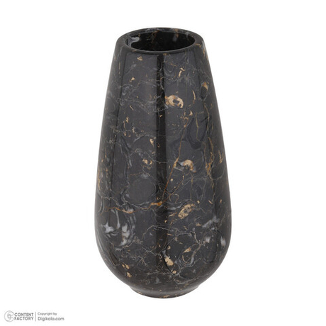 Ваза из натурального камня золотой черный мрамор 6-4 876 Иран