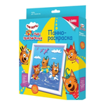 3D Art Панно-раскраска 15*15см Три кота "Котята на море" (Lori)