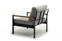 Кресло из алюминия MAYA темный графит