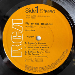 Винтажная виниловая пластинка LP Scorpions Fly To The Rainbow (Japan 1976) (No Obi) They Need A Million