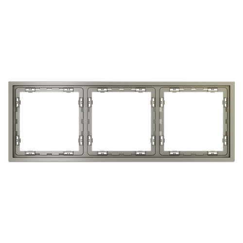 Рамка пластиковая на 3 поста, (шелк) Voltum S70 VLS100304