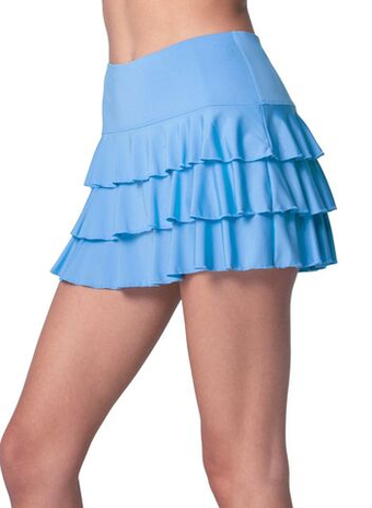 Теннисная юбка Lucky in Love Awesome Ruffle - periwinkle