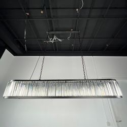 Подвесная Люстра Rh 1920S Odeon Clear Glass Black 180 By Imperiumloft